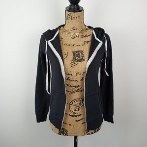 Basic Black Zip Up Hoodie